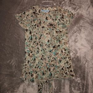 Antonio Melani Multicolored Wrap Blouse